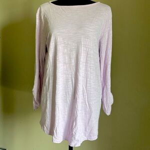 J. Jill Medium Soft Lilac Tunic with Button Accents